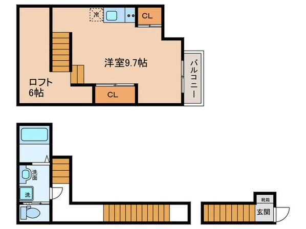 Raffine賑町の物件間取画像